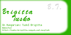 brigitta tusko business card